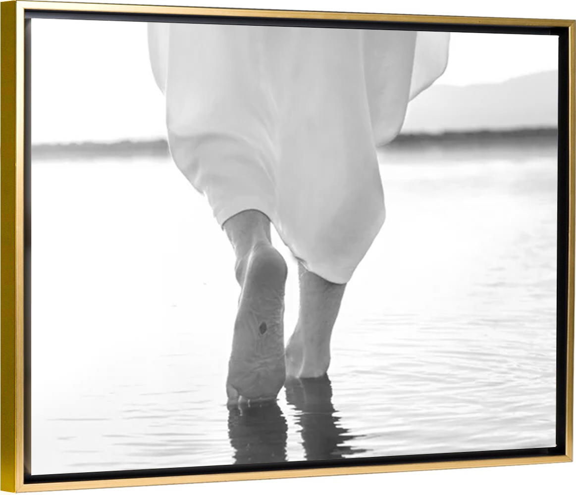 Walking On Water B&W - Canvas