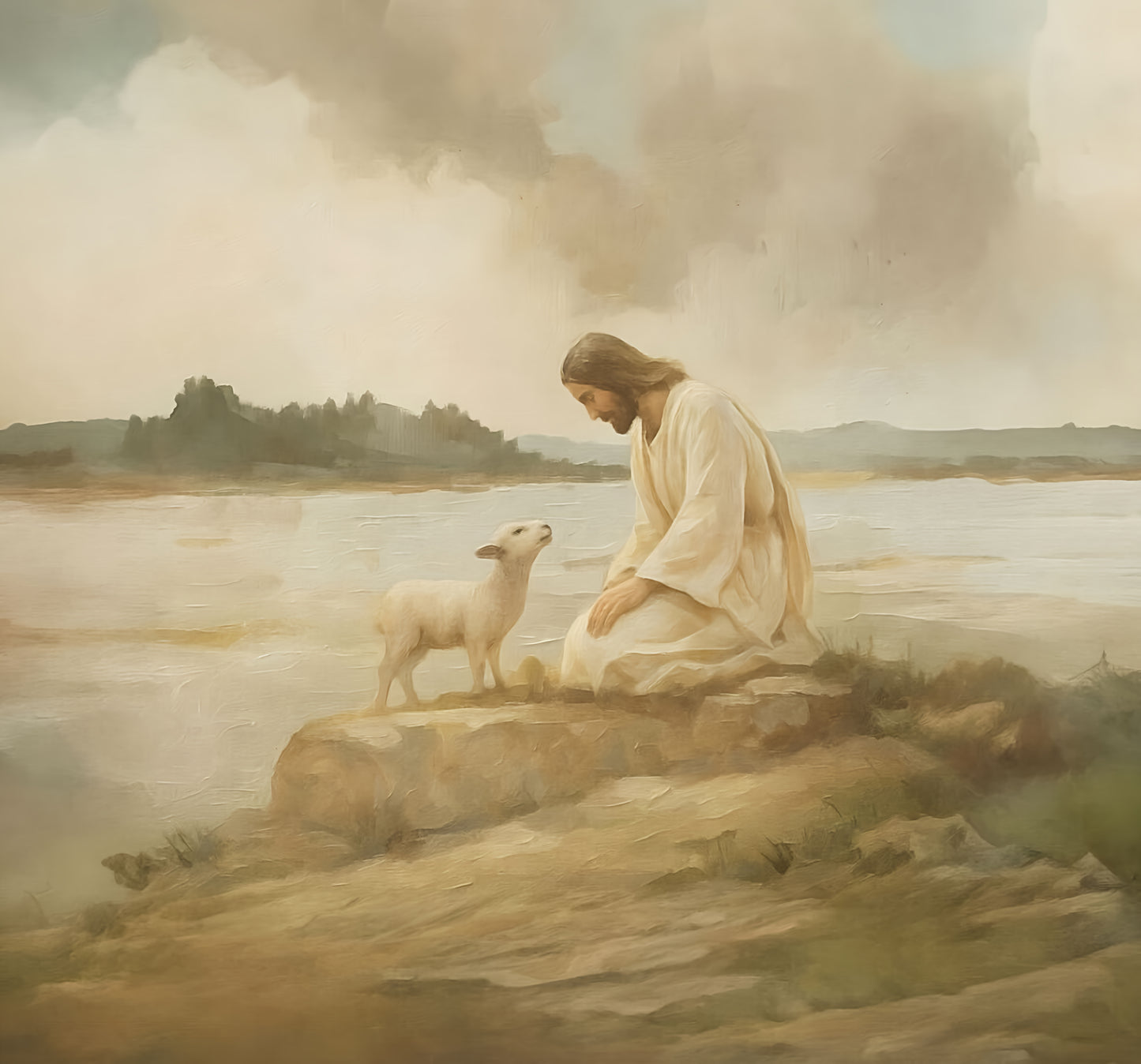 I Know My Sheep - Canvas