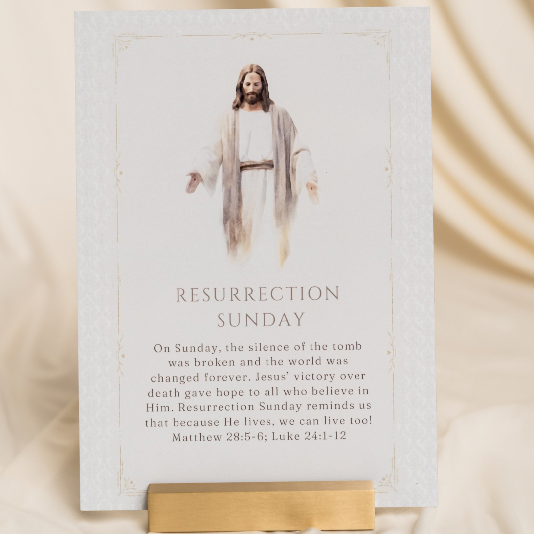 Easter Card Set & Gold Block