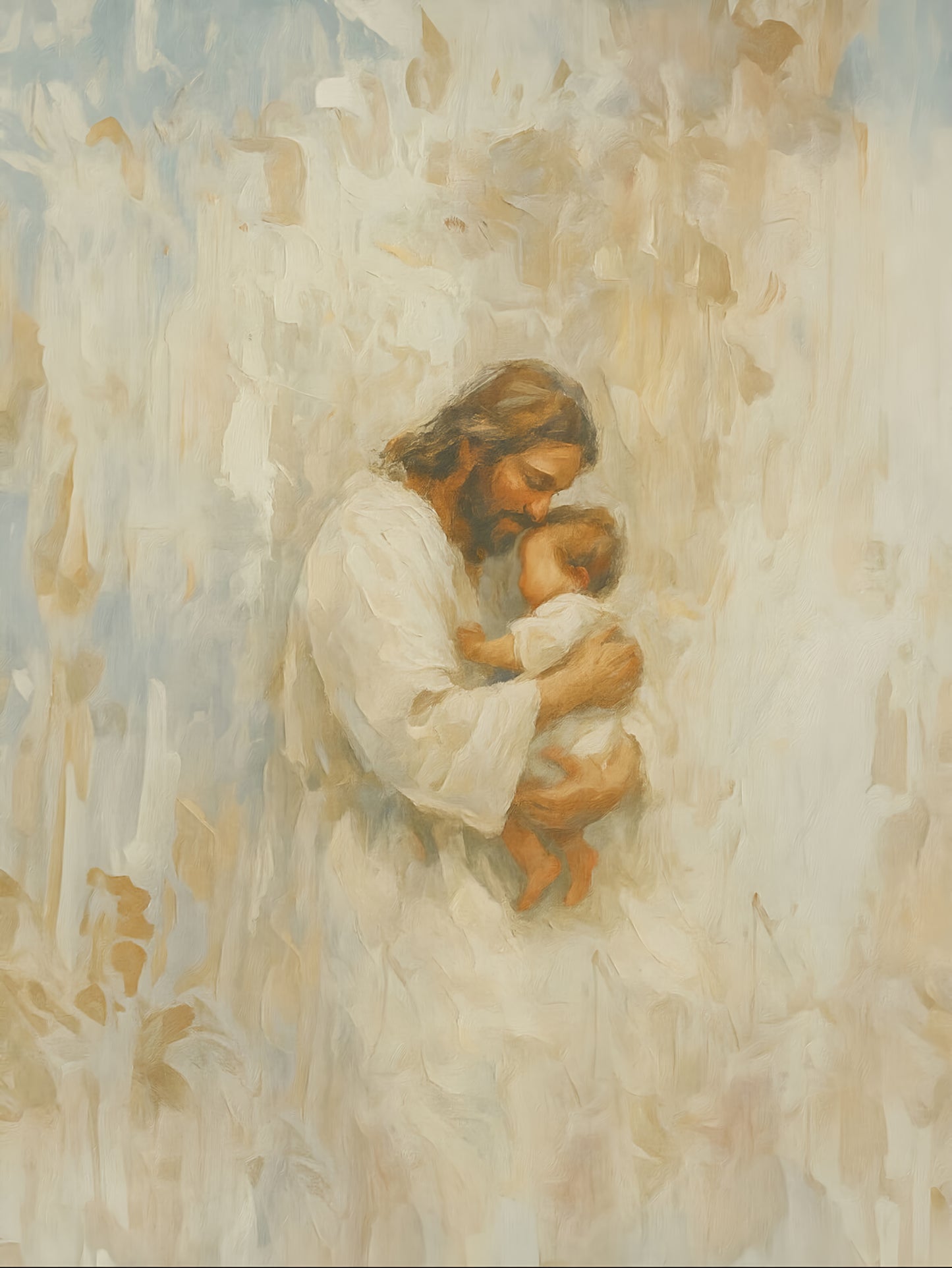 Safe in His Arms, Boy - Print