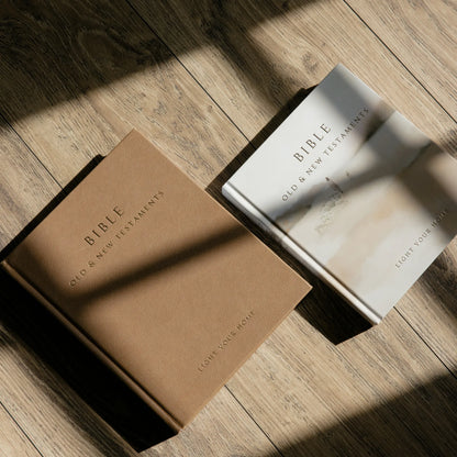 Walnut Leather Bible