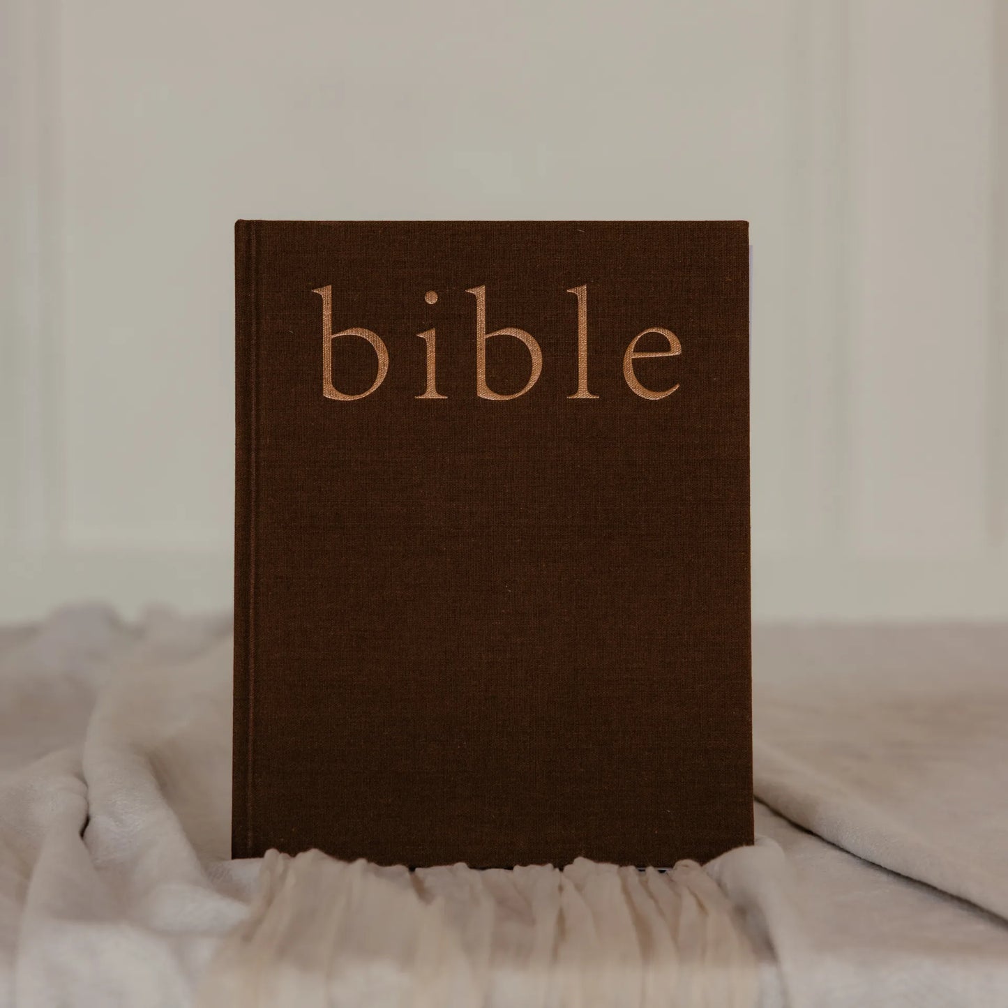 Mocha Linen Bible