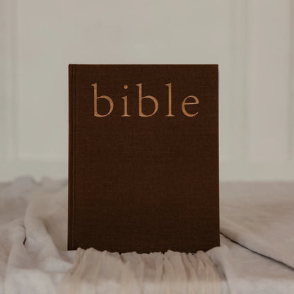 Mocha Linen Bible