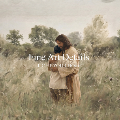 His Embrace - Black Hair Boy - Print