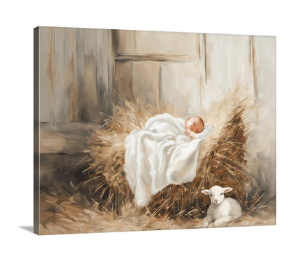 Away In a Manger - Canvas