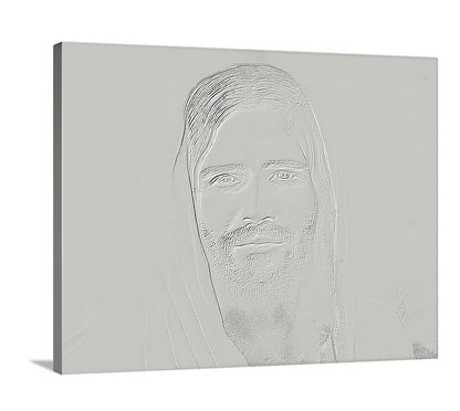 Christusstatue - Leinwand