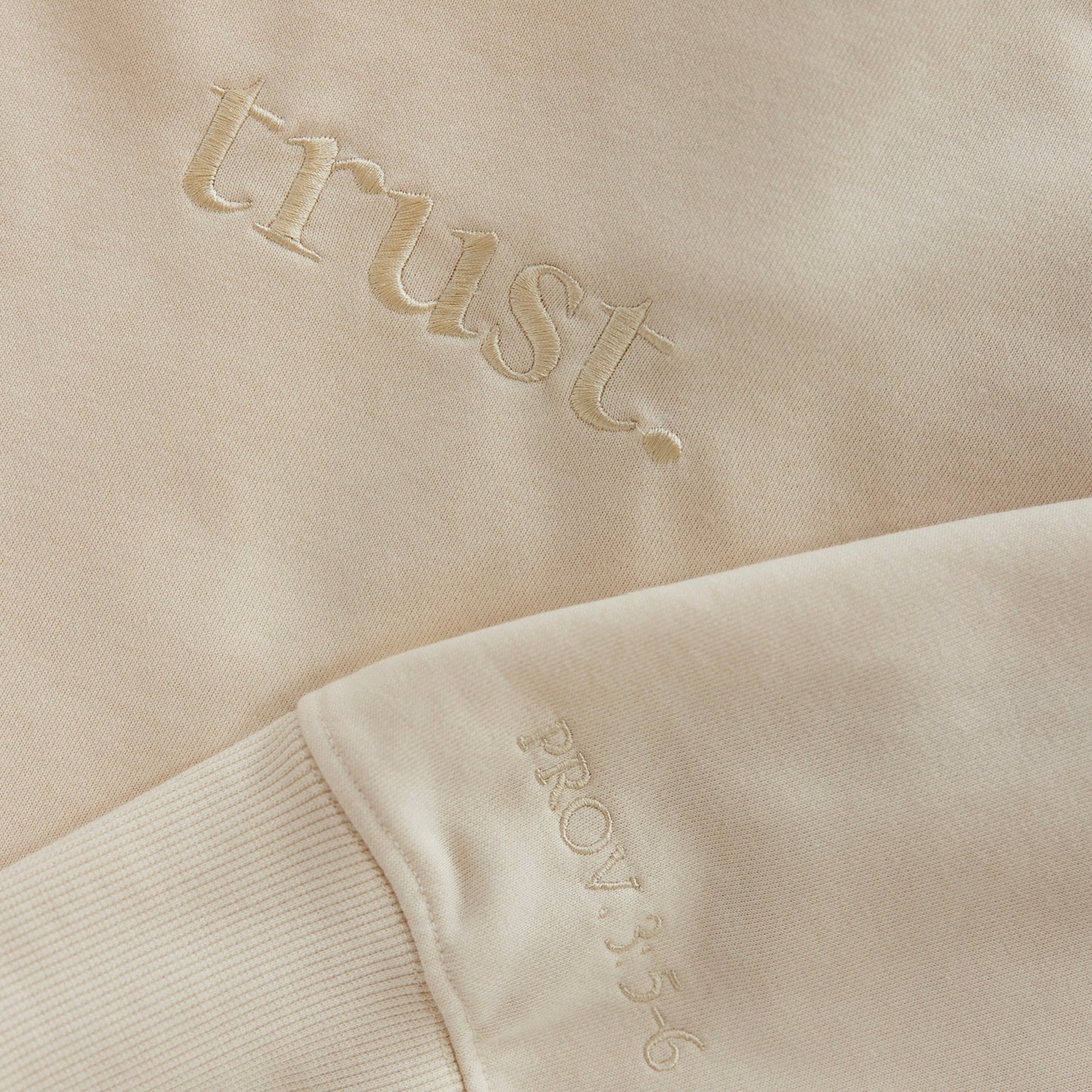 "Trust" Oversized Crew-Neck Sweatshirt