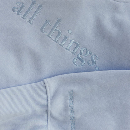 "All Things" Oversized Crew-Neck Sweatshirt