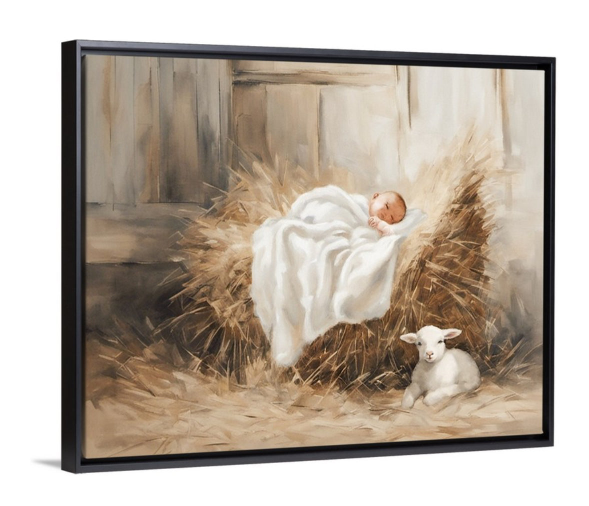 Away In a Manger - Canvas