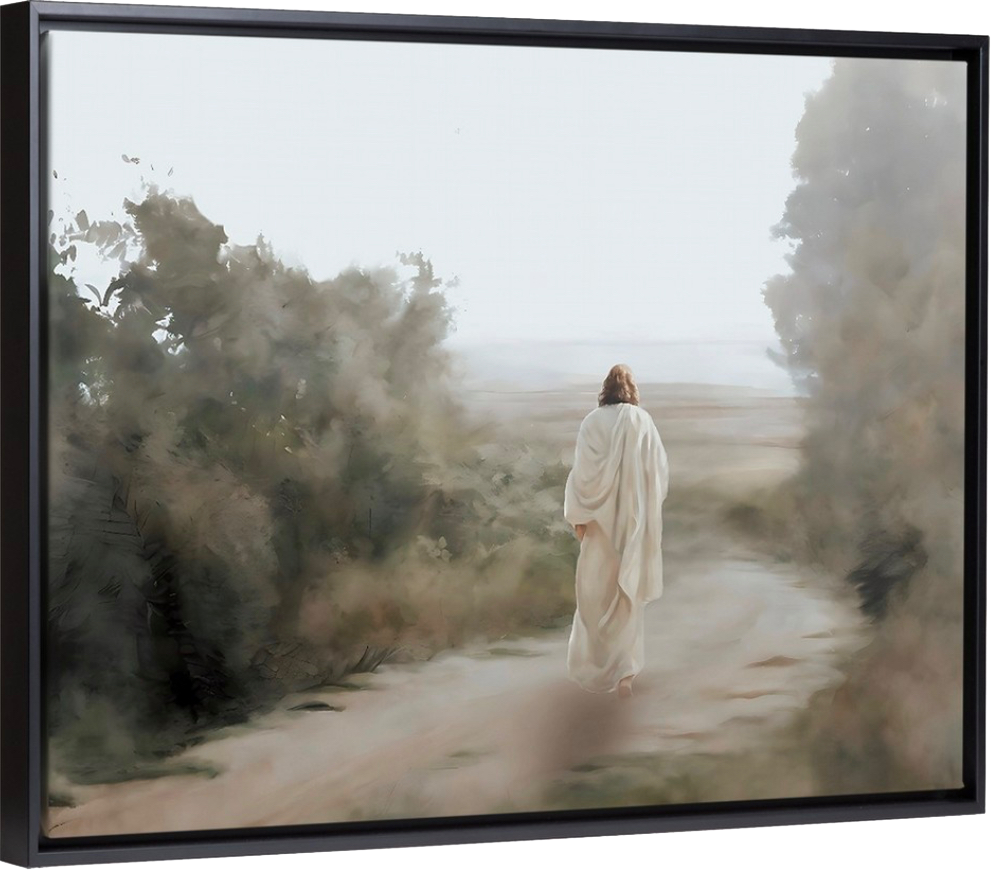 In His Footsteps - Canvas