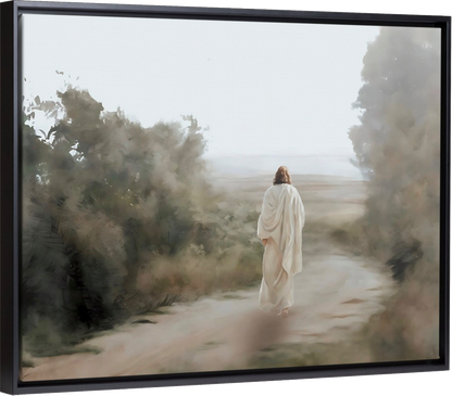 In His Footsteps - Canvas