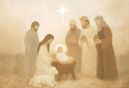 Manger Scene - Print