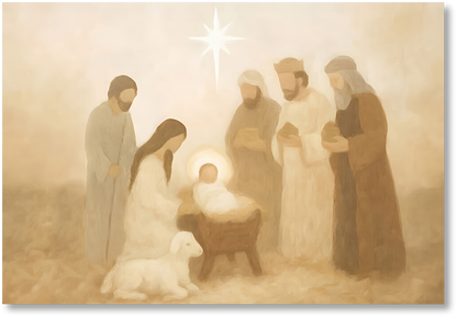 Manger Scene - Print
