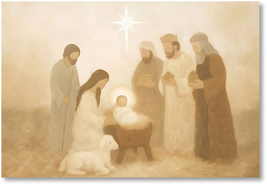 Manger Scene - Print