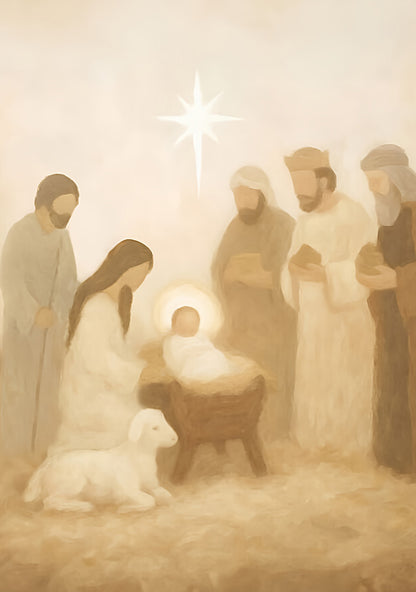 Manger Scene - Print