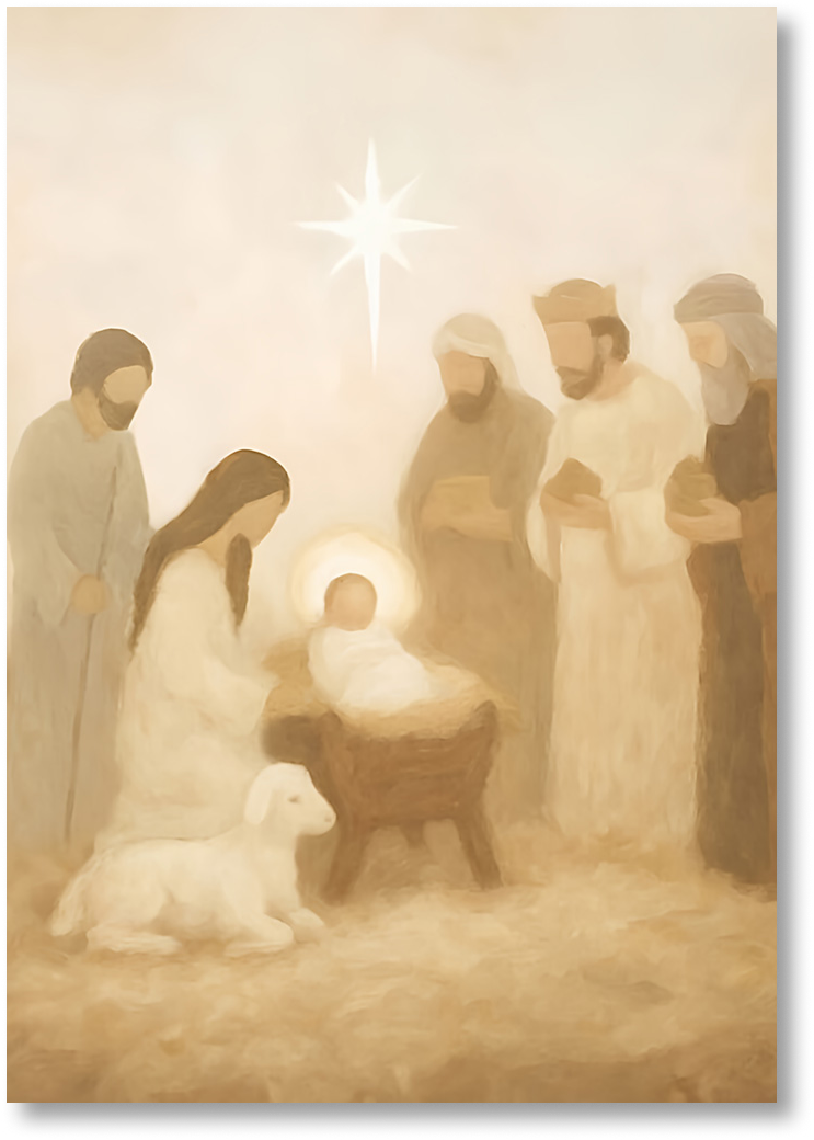 Manger Scene - Print