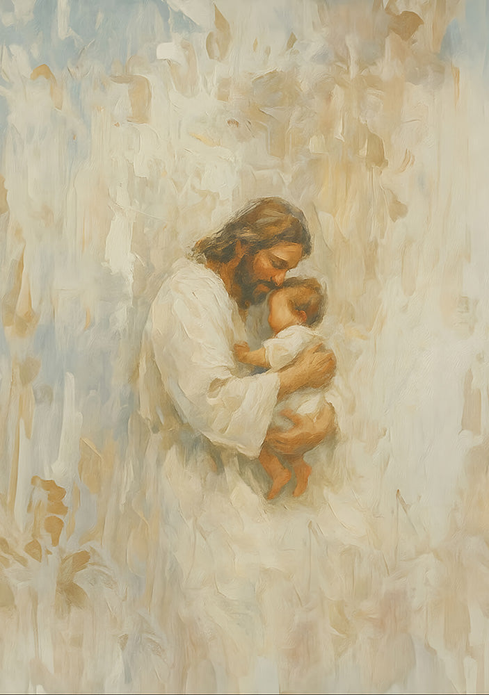 Safe in His Arms, Boy - Print