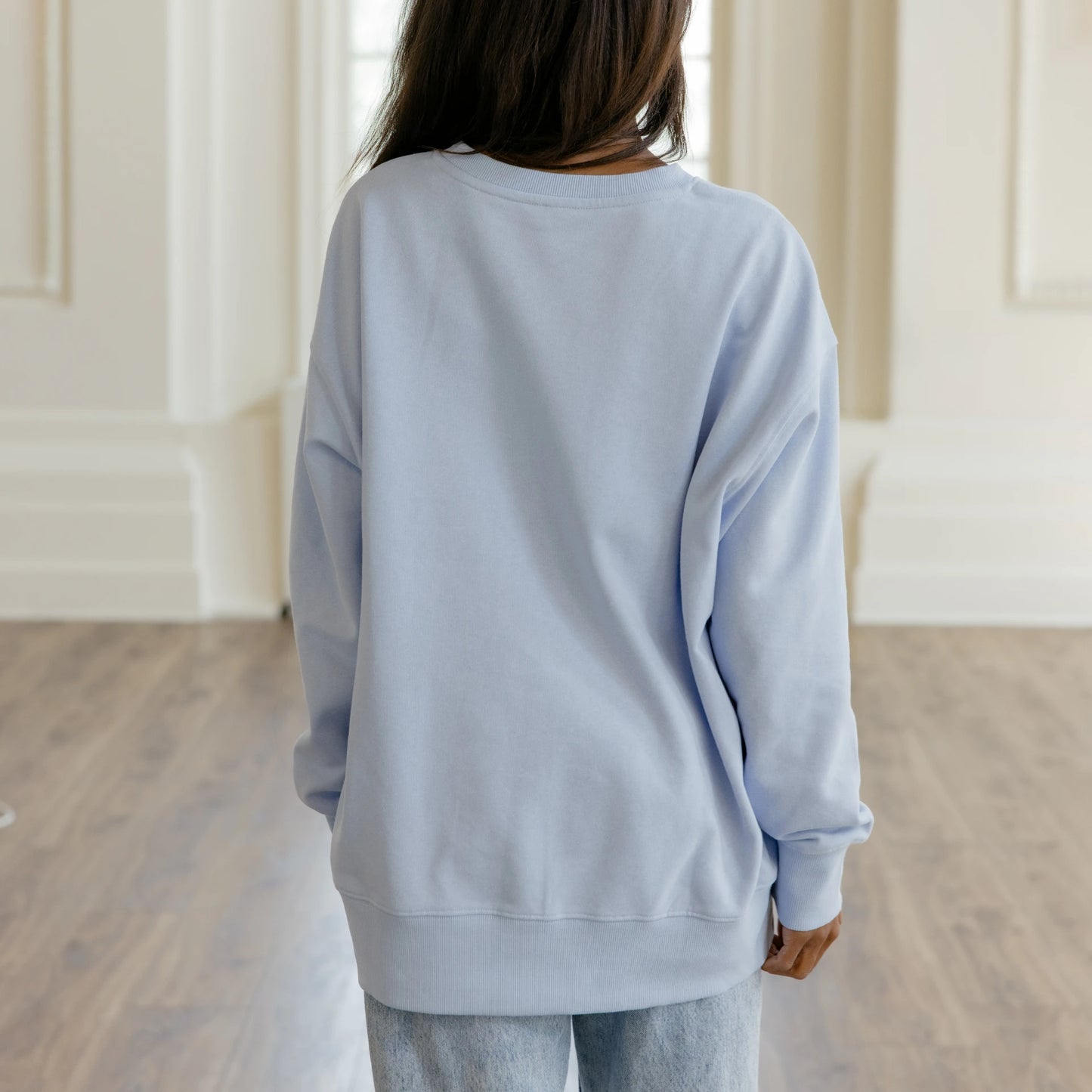 "All Things" Oversized Crew-Neck Sweatshirt