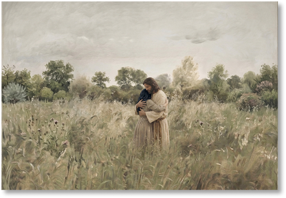 His Embrace - Black Hair Girl - Print