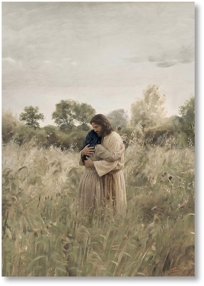 His Embrace - Black Hair Girl - Print