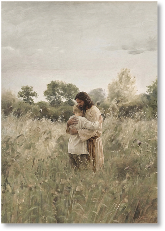 His Embrace - Blonde Boy - Print