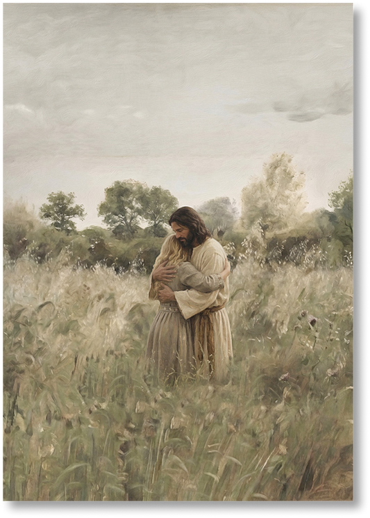 His Embrace - Blonde Girl - Print