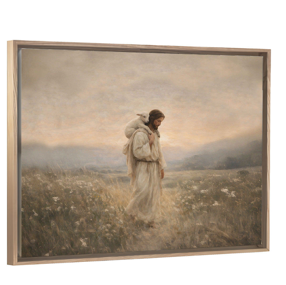 Carried Home - Light Wood Framed Canvas