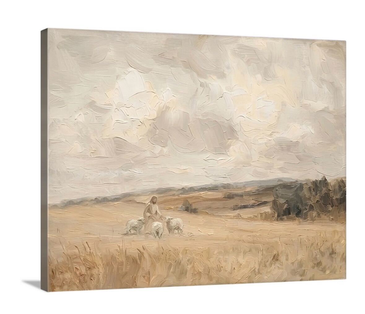 His Flock - Canvas