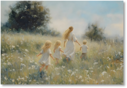 Mommy and Me, 3 Blondes - Print