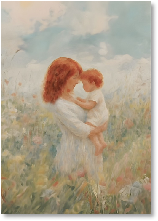 Mommy and Me, Red Hair - Print