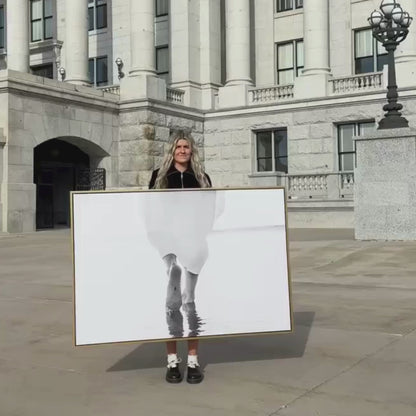 Walking On Water B&W - Canvas