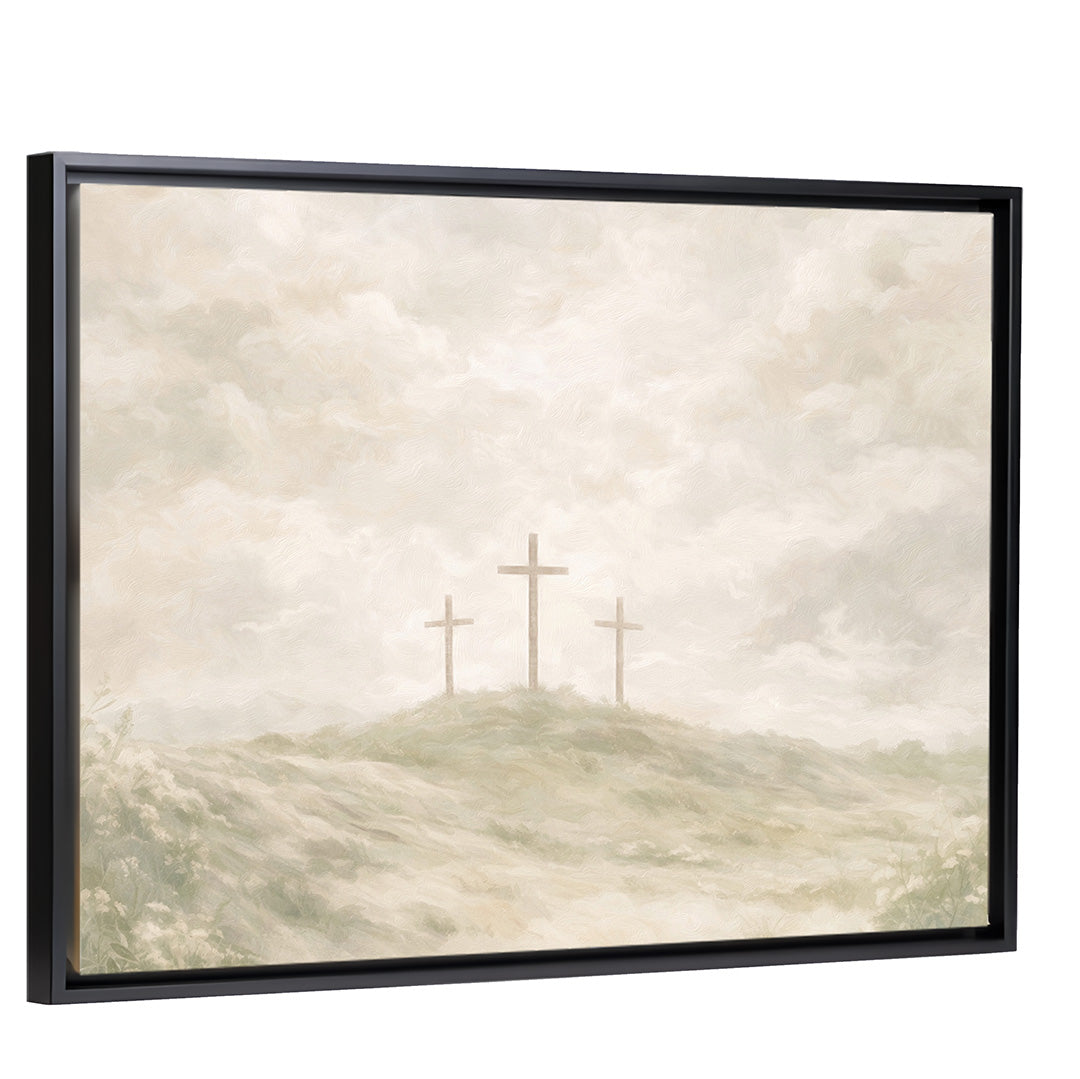 Redeemed - Black Framed Horizontal Canvas
