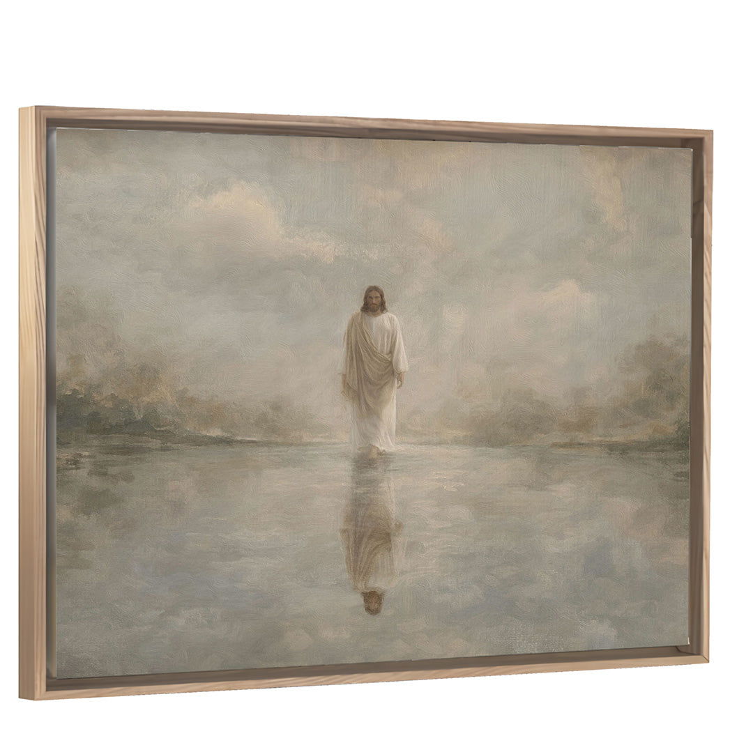 Reflected Glory - Light Wood Framed Canvas