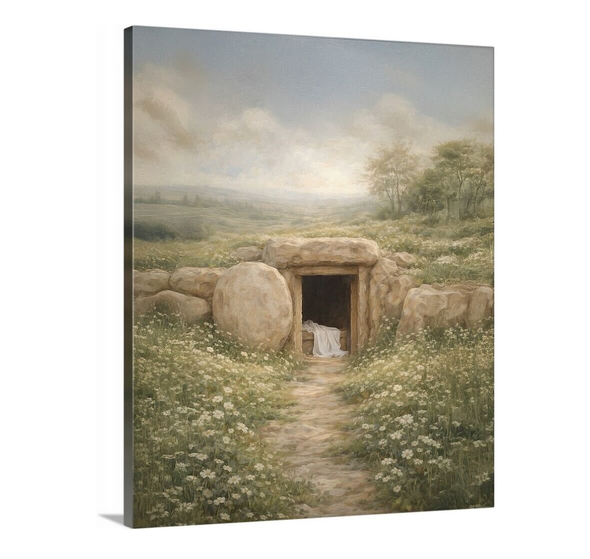 Risen in Glory - Vertical Canvas