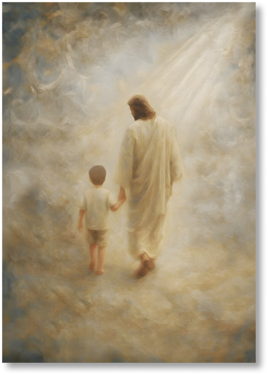 Safe Haven, Brunette Hair Boy - Print