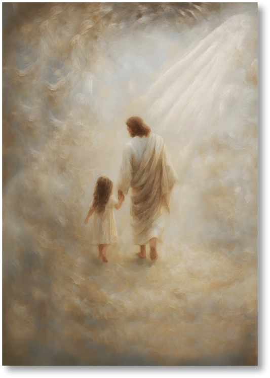 Safe Haven, Brunette Hair Girl - Print