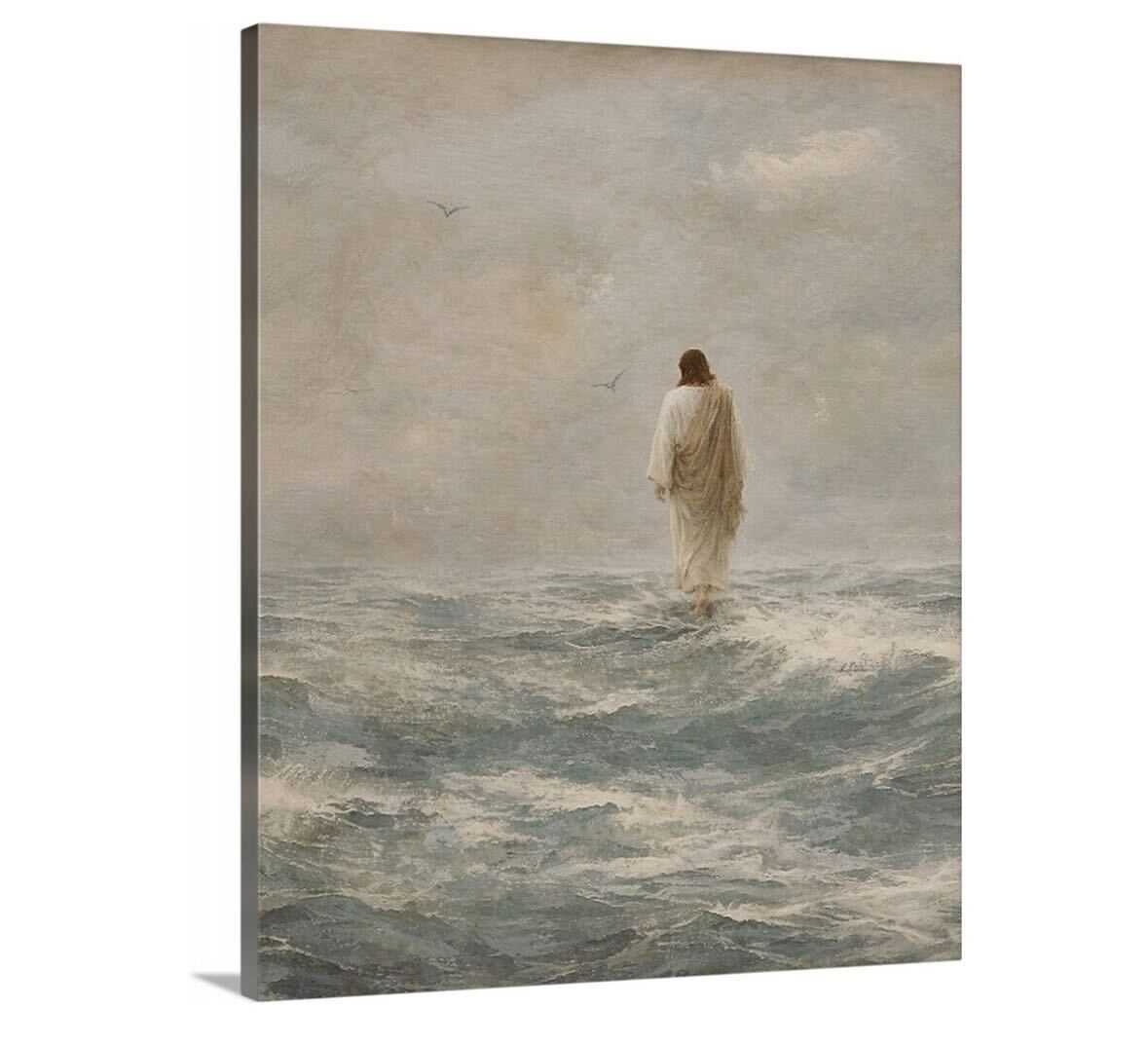 Safe with Him - Vertical Canvas