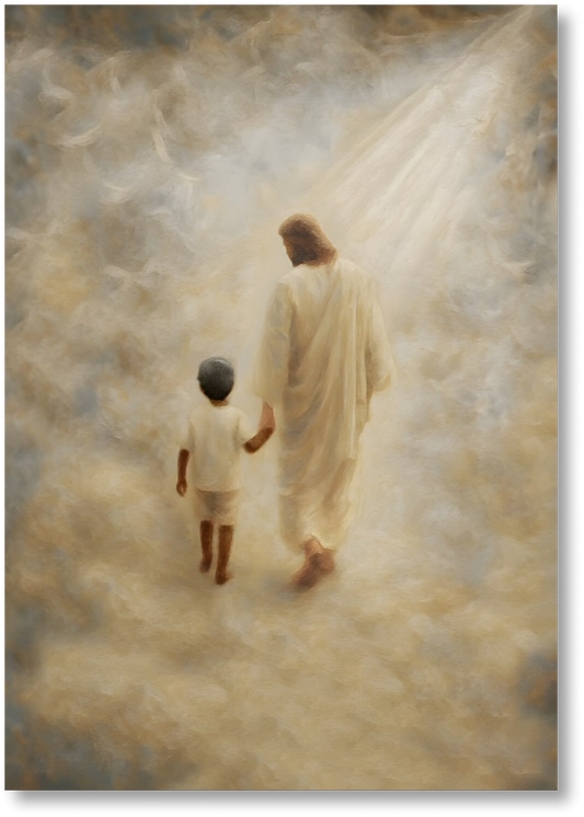 Safe Haven, Black Hair Boy - Print