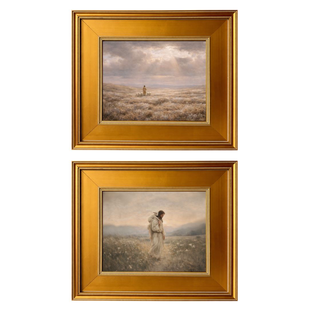 Set of 2 Framed Prints | Open Heavens & Along the Narrow Path
