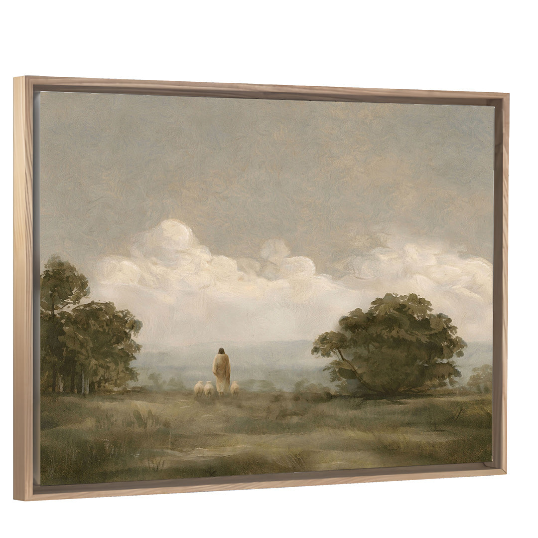 Still With You - Light Wood Framed Canvas