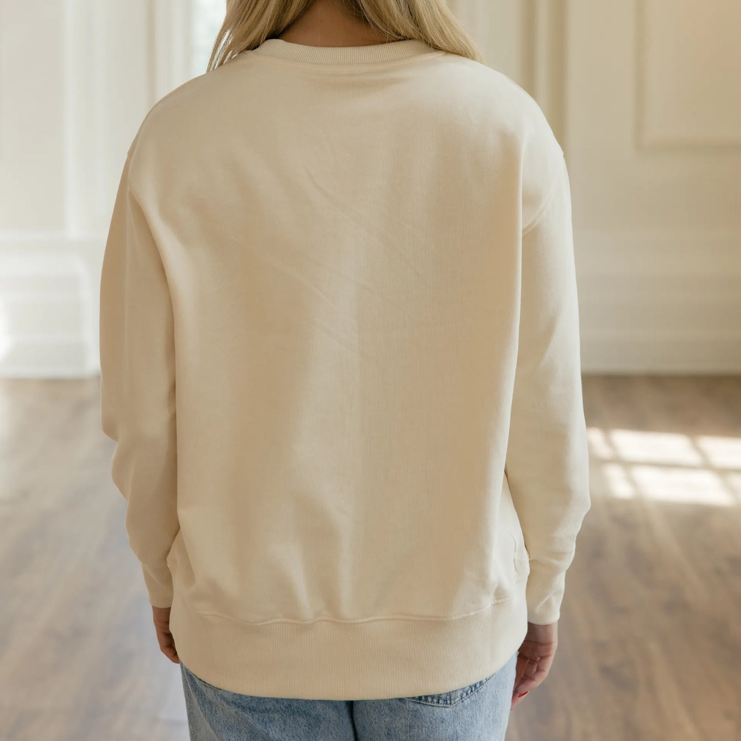 "Trust" Oversized Crew-Neck Sweatshirt