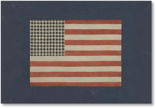 Vintage American Flag - Print