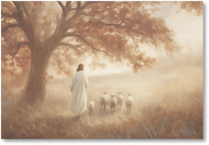 He Knows His Sheep - Print