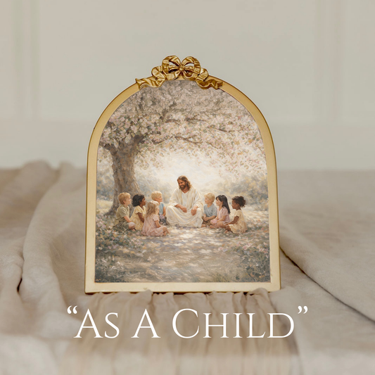 Vintage Ribbon Gold Frame - 5.7x9.2