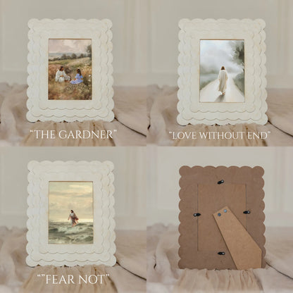 White Scalloped Frame - 5x7